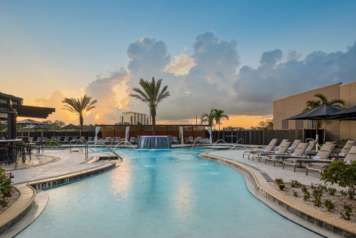 Resort pool at the Palmetto Marriott Resort and Spa
